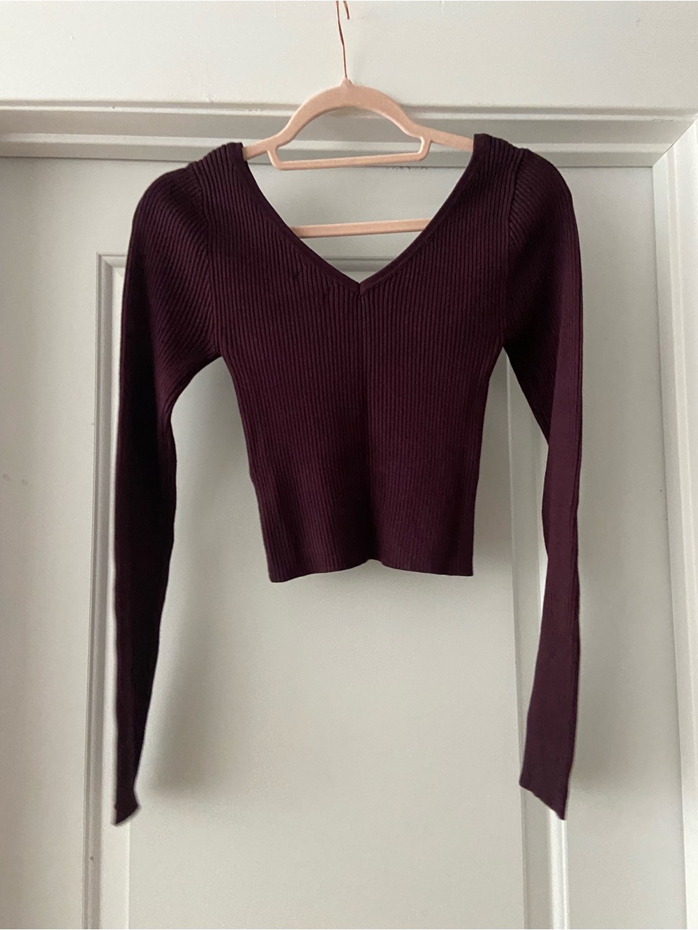 Beverly & Beck Ribbed V-Neck Cropped Sweater - 3pc Bundle - Picture 10 of 11
